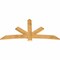 Ekena Millwork Alberta Rough Sawn Timber Gable Bracket, Western Red Cedar, 84"W x 42"H x 2"D x 6"F, 12/12 Pitch GBW084X42X0206ALB00RWR - alternate 3